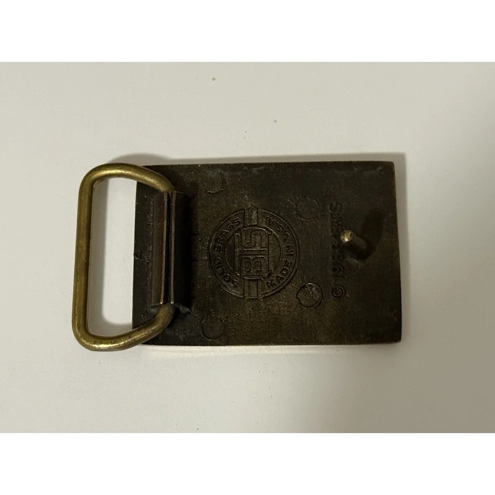 United States Olympic Sports 1988 Commemorative Vintage Solid Brass Belt Buckle